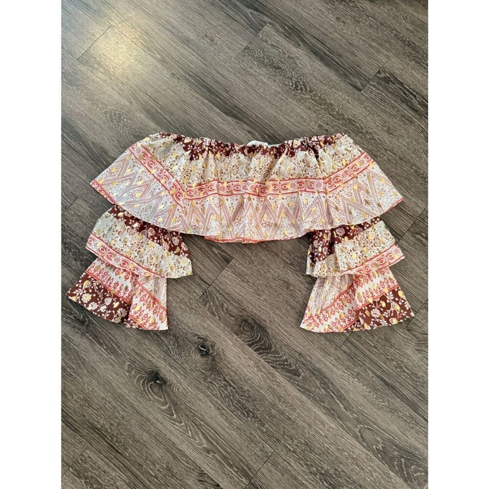Mare Mare Anthropologie Off The Shoulder Tiered Top New